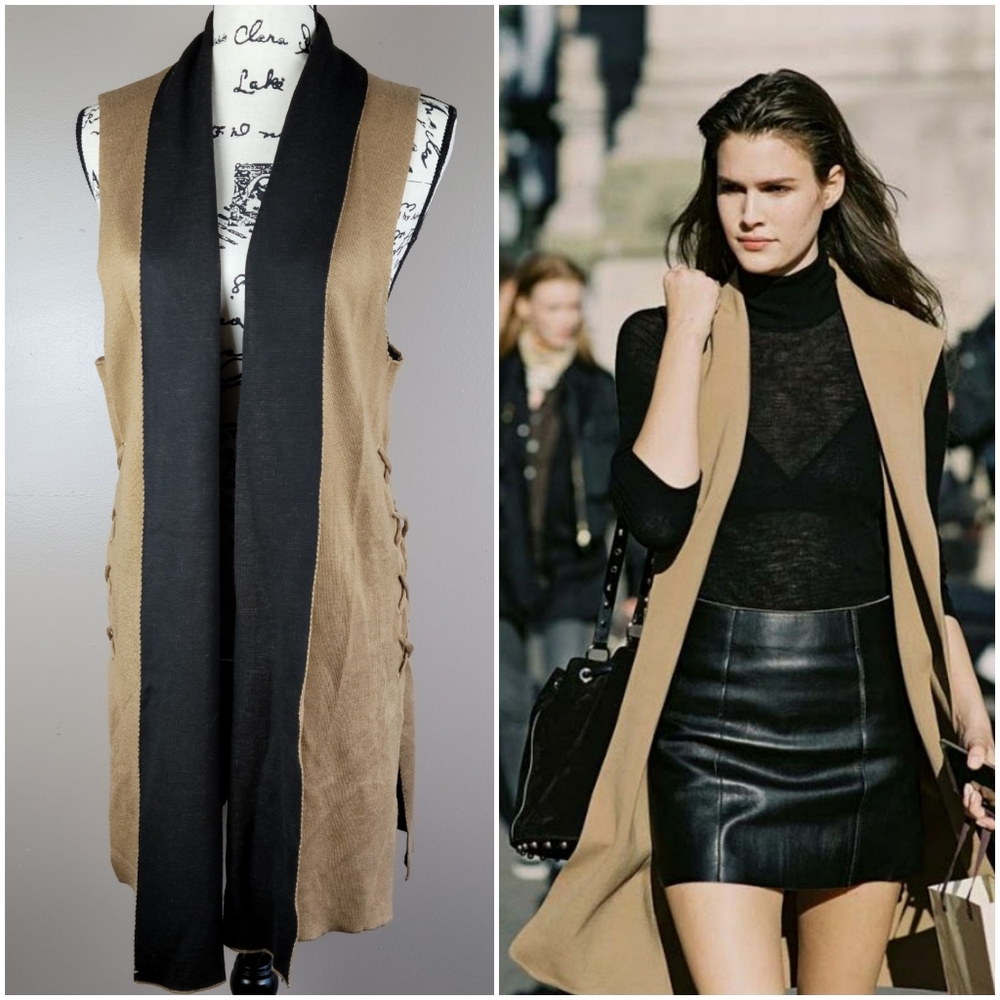 August Silk Sleeveless Duster